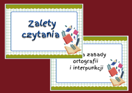 ZALETY CZYTANIA KSIĄŻEK – gazetka – biblioteka – świetlica – język polski – 14 stron – wersja 6
