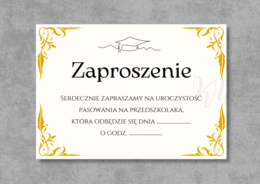 Pasowanie na Przedszkolaka - zaproszenia