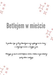 Betlejem w mieście - współczesne Jasełka