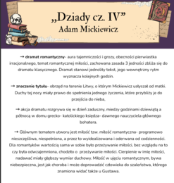 Notatka Dziady cz. IV