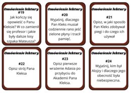 "Akademia Pana Kleksa" karty do omówienia lektury