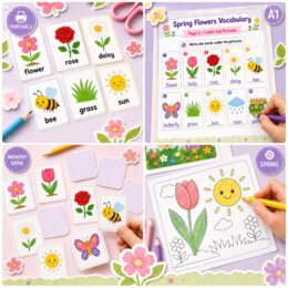 Spring Flowers Vocabulary