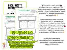 Buduj mosty porozumienia - rozwiązywanie konfliktów - zajęcia TUS, rewalidacja, godziny wychowawcze