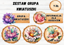 ZESTAW GRUPOWY GRUPA KWIATUSZKI