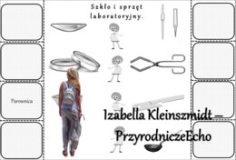 Notatka okienkowa/stacja zadaniowe/notatka/notatka graficzna/karta pracy/sketchnotka „Szkło i sprzęt laboratoryjny”, „Zasady bezpieczeństwa na lekcji chemii” w pdf. Chemia 7, dział „Substancje”. Materiał wykonany na podstawie podręcznika z wydawnictwa MA