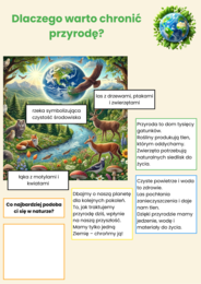 Plansze edukacyjne. Ochrona przyrody. Ekosystemy. Rola ekologii. Gatunki zagrożone.