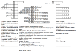 Logogryf na podsumowanie działu Kręgowce stałocieplne