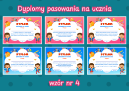 DYPLOMY PASOWANIA NA UCZNIA – wzór nr 4