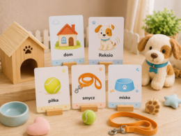 Miska, smycz, legowisko – pierwsze słowa o piesku