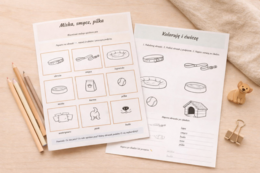 Miska, smycz, piłka – słowniczek małego opiekuna psa