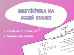 Krzyżówka na Dzień Kobiet – Świetna zabawa i edukacja! 💐👩