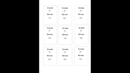 Zestaw kart typu kto ma, ja mam - gra matematyczna