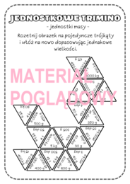 TRIMINO - zamiana jednostek masy (bez ułamków i wyrażeń algebraicznych)
