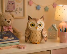 Zbuduj papierową sowę 3D