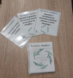 Dydaktyczna gra karciana utrwalająca treść "Opowieści wigilijnej" - ala 5 sekund