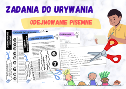 Zadania do urwania – odejmowanie pisemne