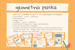 geometria płaska - plakaty, wklejki