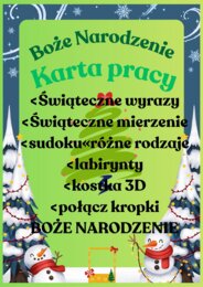 Karta pracy Boże Narodzenie
