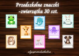 Znaczki przedszkolne - zwierzątka