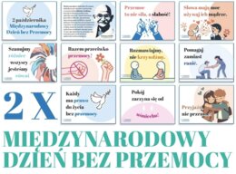 Międzynarodowy Dzień bez Przemocy - gazetka