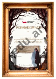 Narodowe Czytanie 2026 – Podziękowanie / Dyplom za udział („Dziady” A. Mickiewicza)