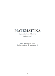 Arkusz E8 nr 3 z matematyki