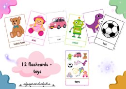 Flashcards - toys a4