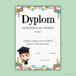 Dyplomy Ukończenia Klasy Czwartej - zestaw