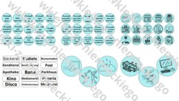 Gra: słownictwo - Miejsca w mieście - język niemiecki