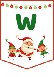 WITAJ ŚWIĘTY MIKOŁAJU – MIKOŁAJKI – Mikołaj – GIRLANDA – biblioteka – świetlica – przedszkole – gazetka – wersja 2