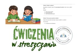 Dwa światy literatury: realizm i fantastyka w lekturach. Ćwiczenia w streszczaniu