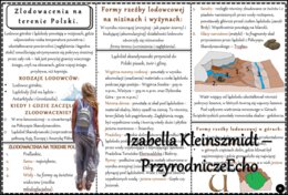 Książeczka/sketchnotka/notatka/wklejka/ściąga dla ucznia i przypomnienie dla nauczyciela/edukacja domowa. Temat „Zlodowacenia na terenie Polski” w pdf. Geografia 7, dział „Środowisko przyrodnicze Polski”. Materiał wykonany na podstawie podręcznika z wyda