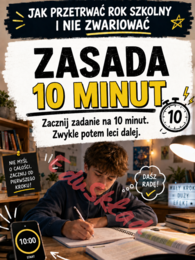 „Jak przetrwać rok szkolny i nie zwariować” – gazetka korytarzowa dla uczniów
