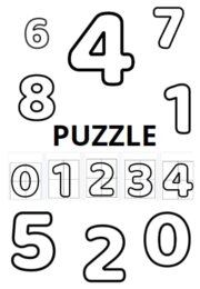 PUZZLE CYFRY 0-9