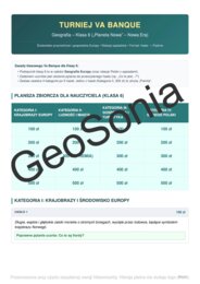 Gra Va Banque geografia klasa 6