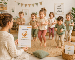 Skacze kangur – zestaw kart ruchowych