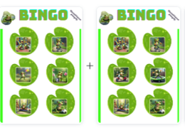 Spring activities with a cute frog