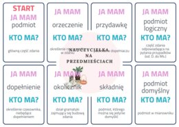 Ja mam, kto ma - składnia