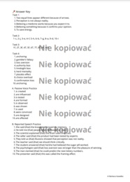 Karta Pracy: Mind Games - the Psychology of Decisions (słownictwo + Passive Voice i Reported Speech) B1/B2
