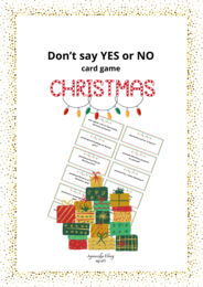 Don't Say Yes or No Card Game: Christmas