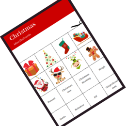 Christmas Flashcards Set - Zestaw Kart Świątecznych Obrazkowych