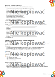 Karta Pracy When Words Change Their Jobs - Zero derivation B2