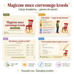 Magiczne moce czerwonego krzesła. PREZENTACJA