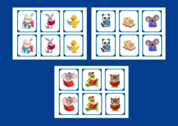 DZIEŃ KSIĄŻKI – zwierzęta – memory – 42 szt. – biblioteka – przedszkole – świetlica