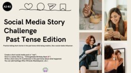 📱 Social Media Story Challenge – Past Tense Edition (poziom A2–B2, 30+ stron)Past Tense, Social Media, Storytelling, Writing Practice, Creative Writing, English for Teens, Writing Short Stories, English Exercises, Grammar Practice, Social Media Post, #Ha