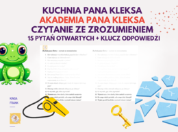 📚 Karta pracy, czytanie ze zrozumieniem do rozdziału „Kuchnia Pana Kleksa” – „Akademia Pana Kleksa”! 🌟