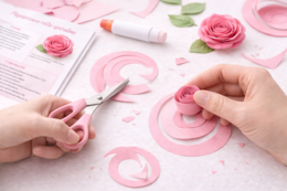 Papierowa róża spiralna [Instrukcja]