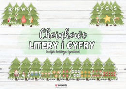 Choinkowe literki i cyferki