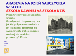 🎭 Scenariusz na Dzień Edukacji Narodowej – „Szkoła dawniej vs szkoła dzisiaj” 🎭