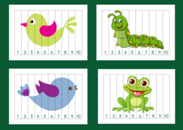 WIOSNA – puzzle – układanka- układanki – biblioteka – świetlica – przedszkole – 12 wersji